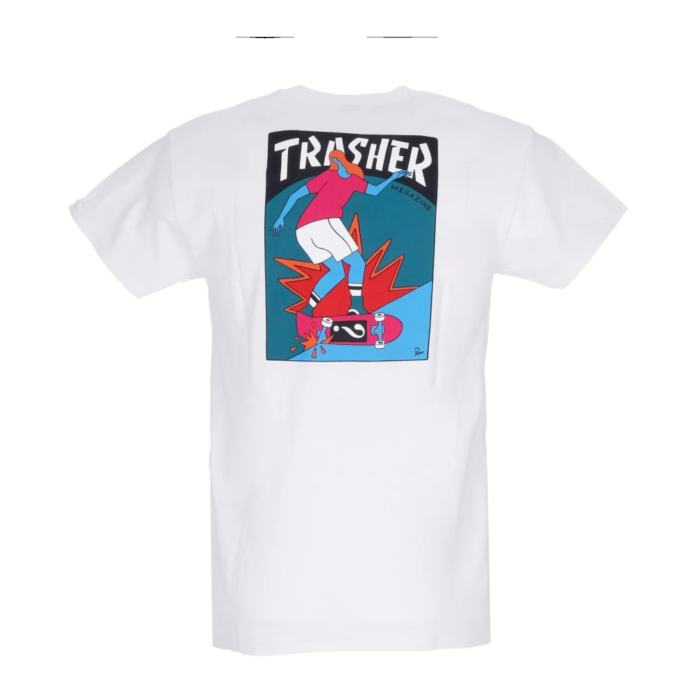Thrasher Witte Hurricane Tee Korte Mouw T-Shirt White Heren