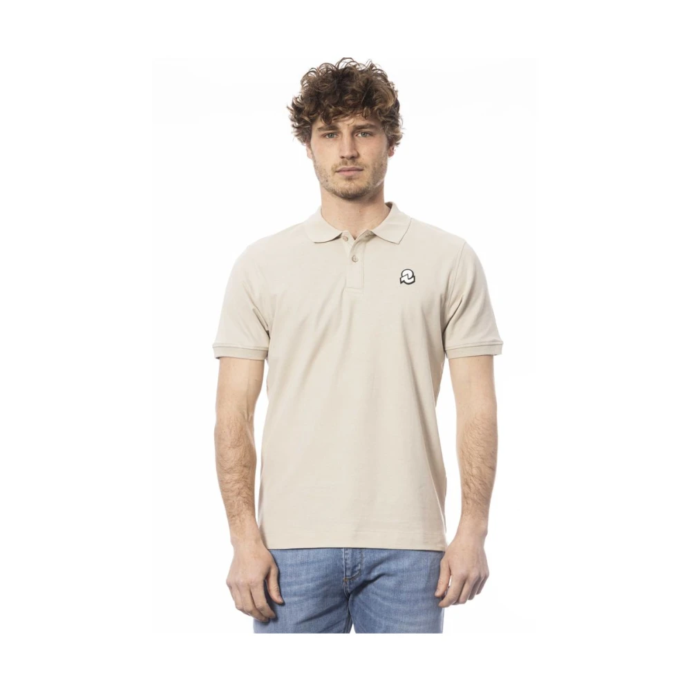 Invicta Beige Katoenen Poloshirt Korte Mouw Beige Heren