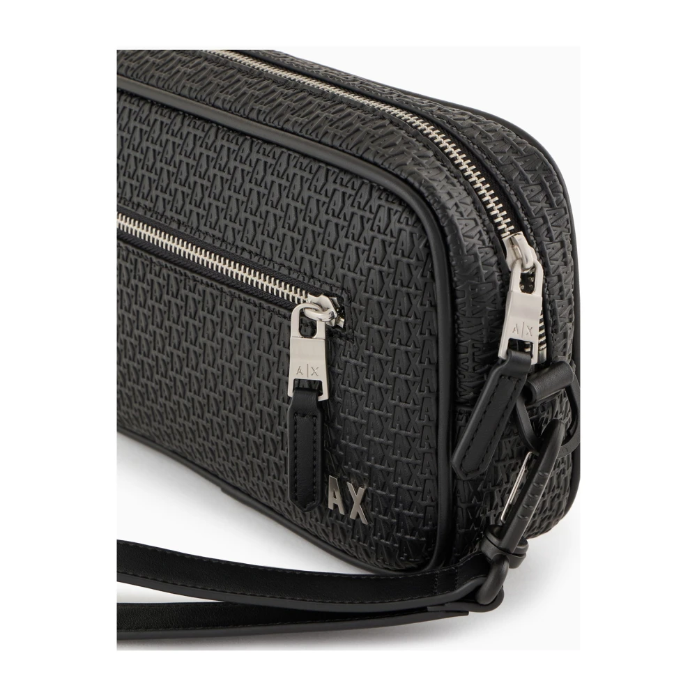 Emporio Armani Zwarte Beauty Case Pochette Tas Black Heren