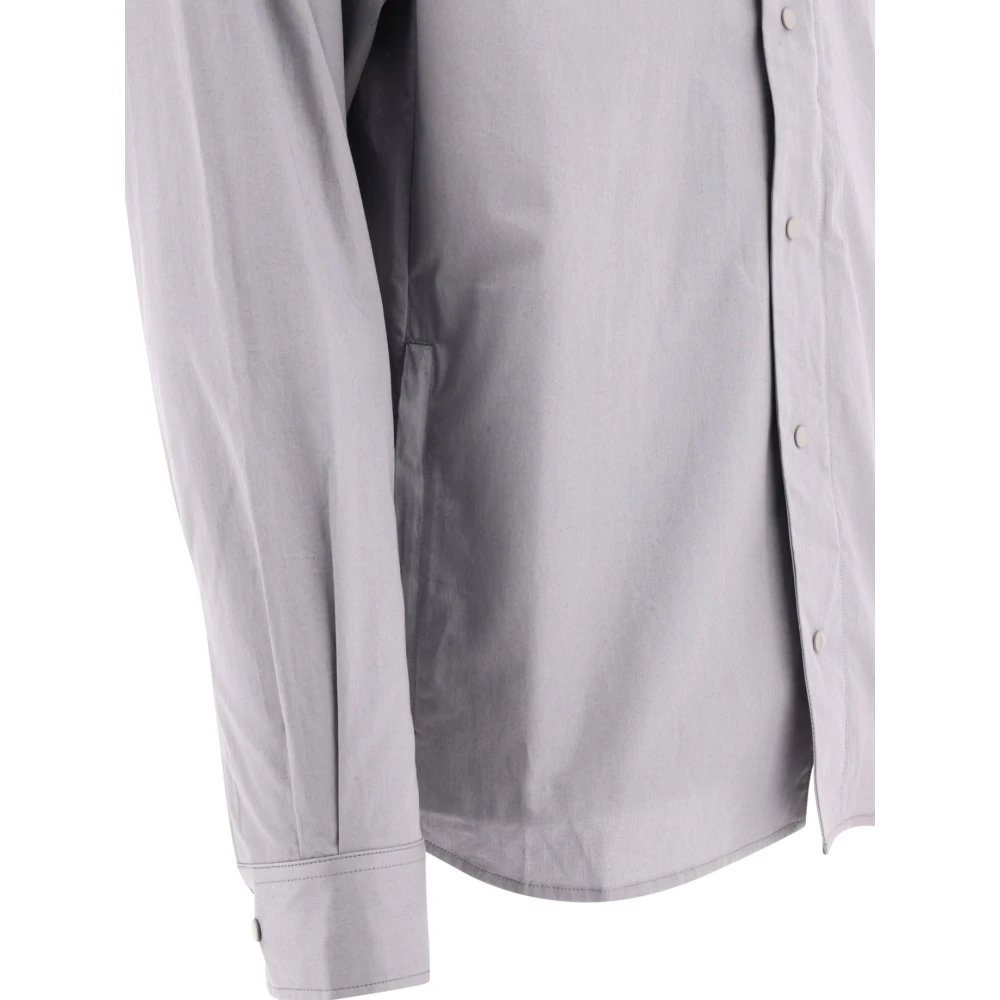C.P. Company Gabardine Overhemd 100% Katoen Gray Heren
