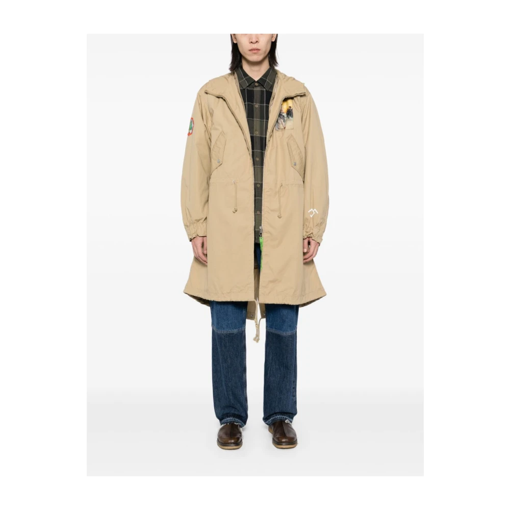 Undercover Beige Katoenen Parka Jas Beige Dames