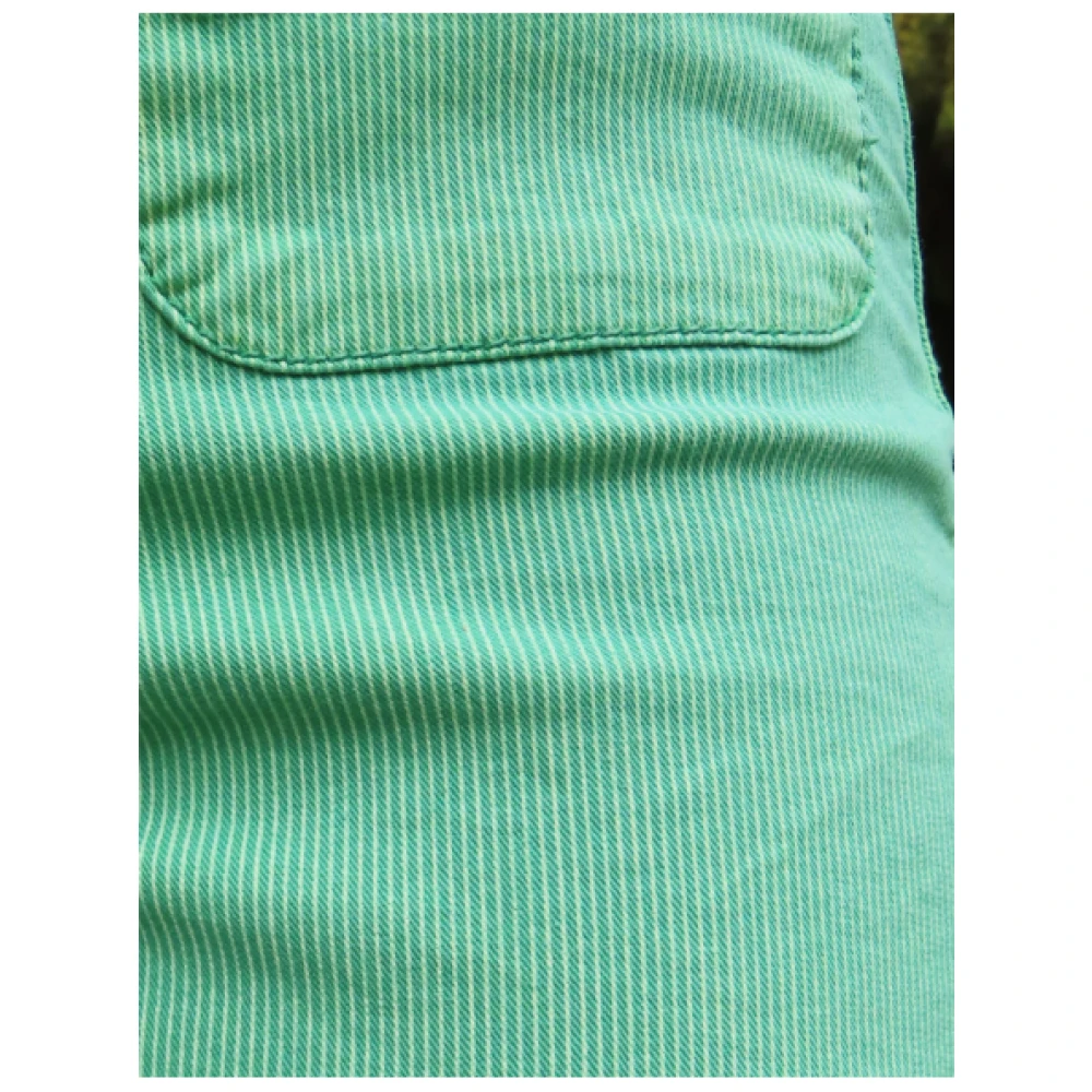 Islow Clara Gestreepte Broek Green Dames