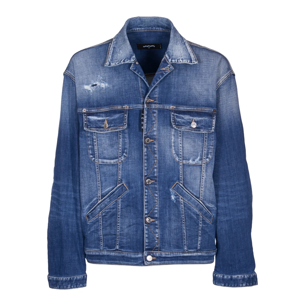 Dsquared2 Blauwe Winterjas Blue Heren