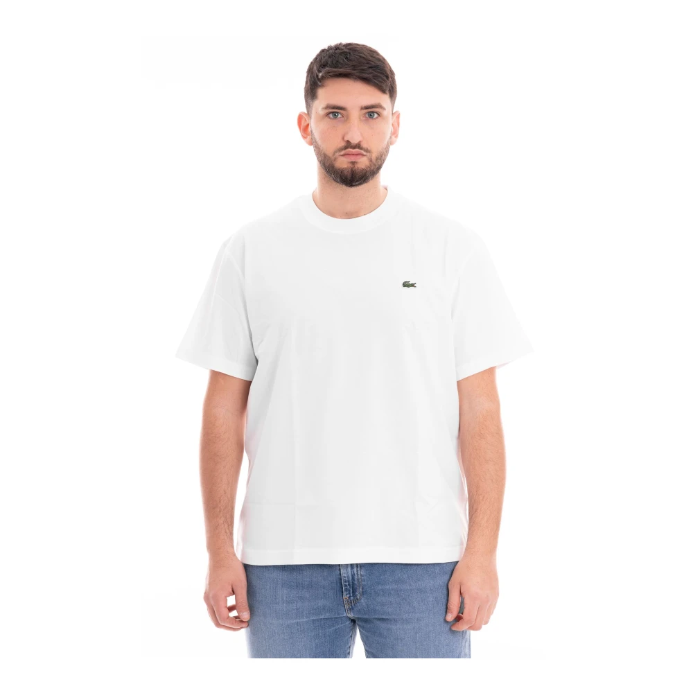 T-Shirt & Polo Lacoste Classic Fit T-Shirt - Blanc Uomo Bianco Piccolo - Immagine 7