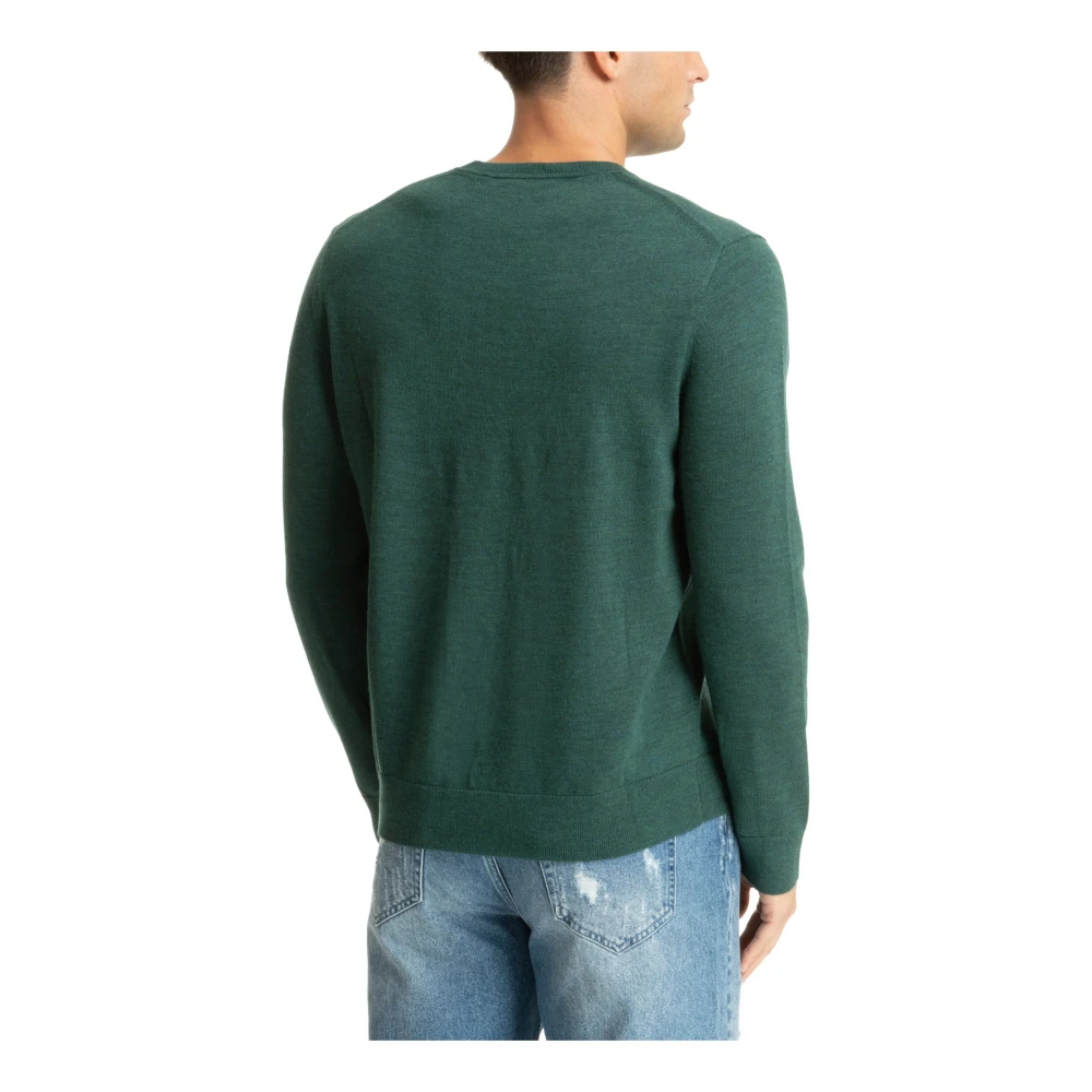 Michael Kors Trui met effen geborduurd logo Green Heren
