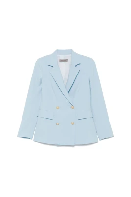 Himmelblå Dubbelknäppt Blazer