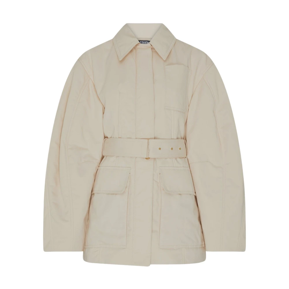 Jacquemus Stijlvolle Bari Jas Beige Dames