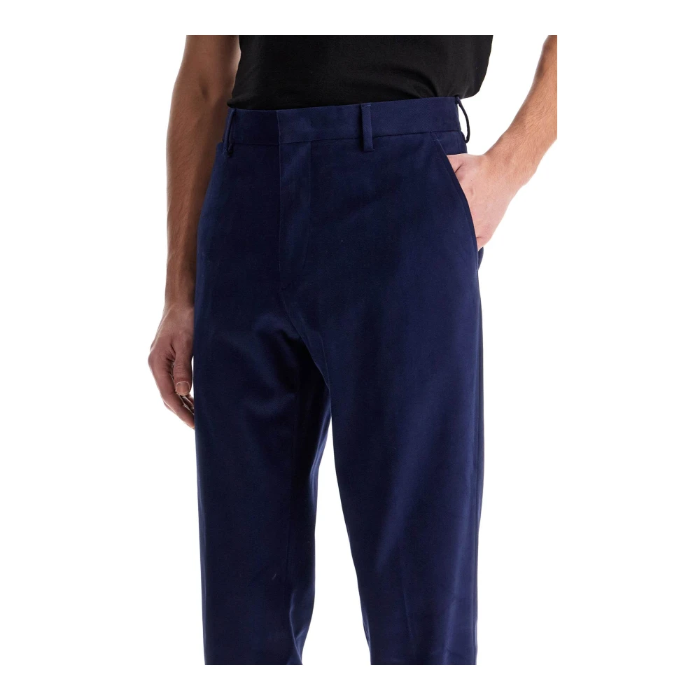 Ermenegildo Zegna Warme Winter Chino Broek Blue Heren