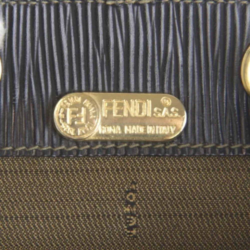 Fendi Vintage Pre-owned Canvas fendi-bags Green Dames