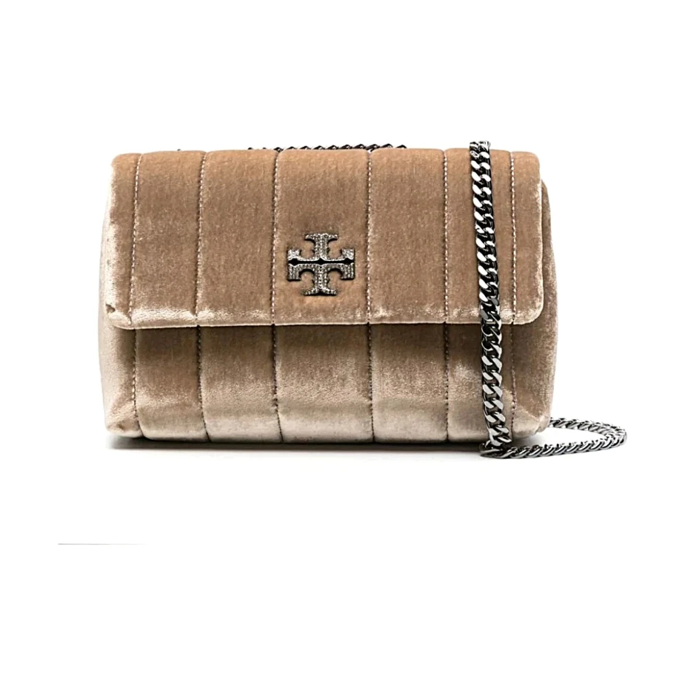 TORY BURCH Stijlvolle Leren Tas voor Vrouwen Beige Dames