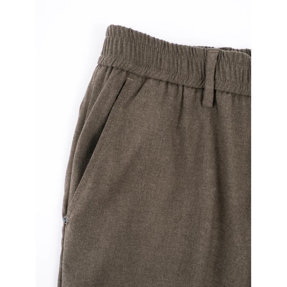 White Sand Luxe wol touch broek Green Heren
