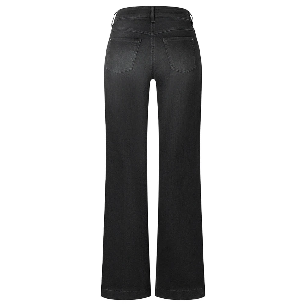 MAC Wide Leg Denim Dream Jeans Black Dames