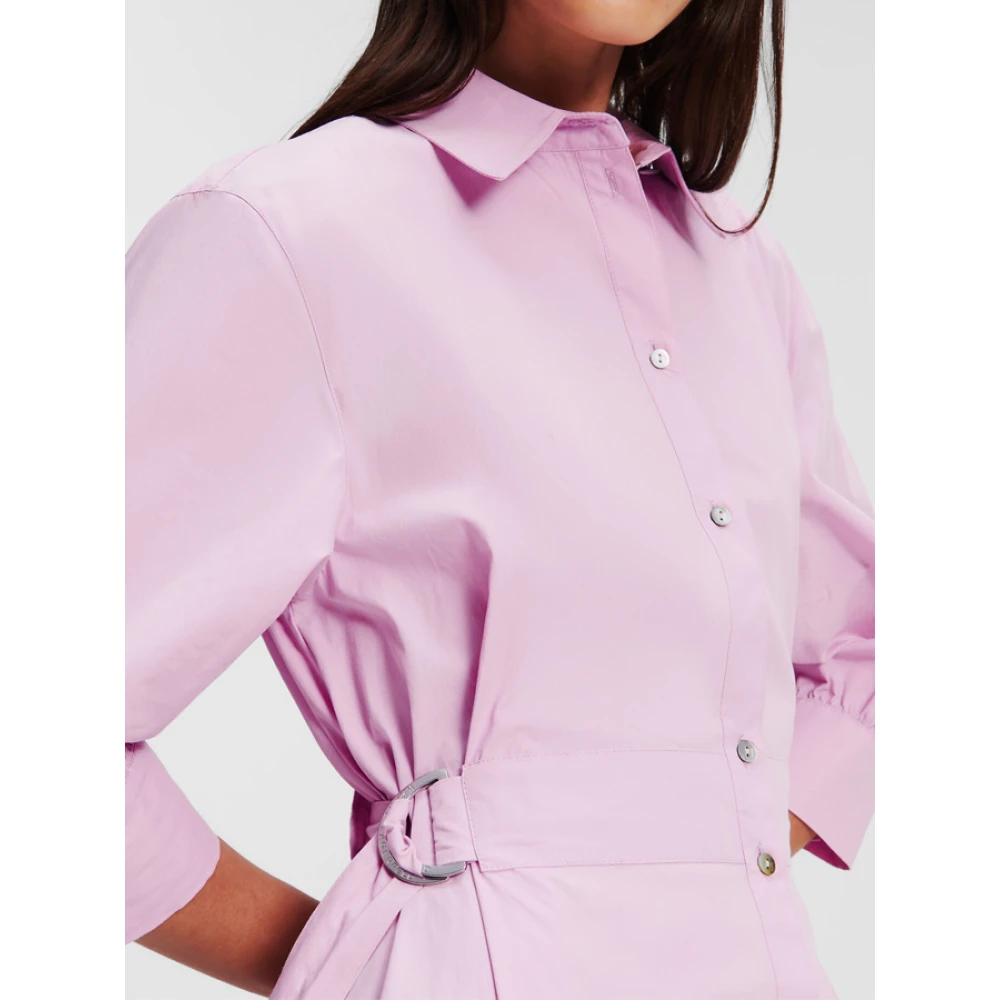 Karl Lagerfeld Shirt Dresses Pink Dames