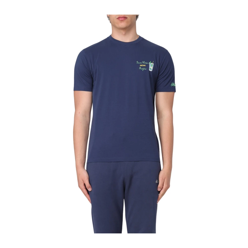 MC2 Saint Barth Casual T-shirt voor Mannen Blue Heren