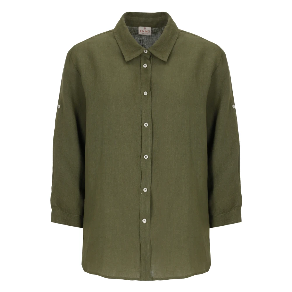 Marella Femme Vert - Emmgirello Overshirt - Blouses Et Chemises - Taille: 40 Fr