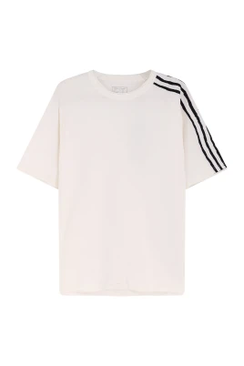 Raw Edge 3 Stripes Short Sleeve Tee