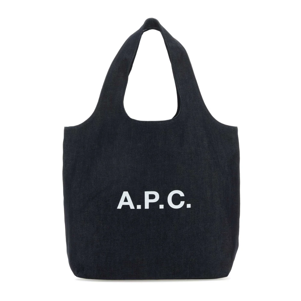 A.p.c. Stijlvolle Denim Shopping Tas Blue Dames