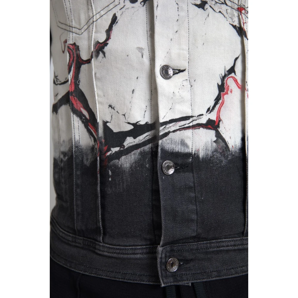 Dolce & Gabbana Multicolor Katoenen Stretch Denim Jack Multicolor Heren