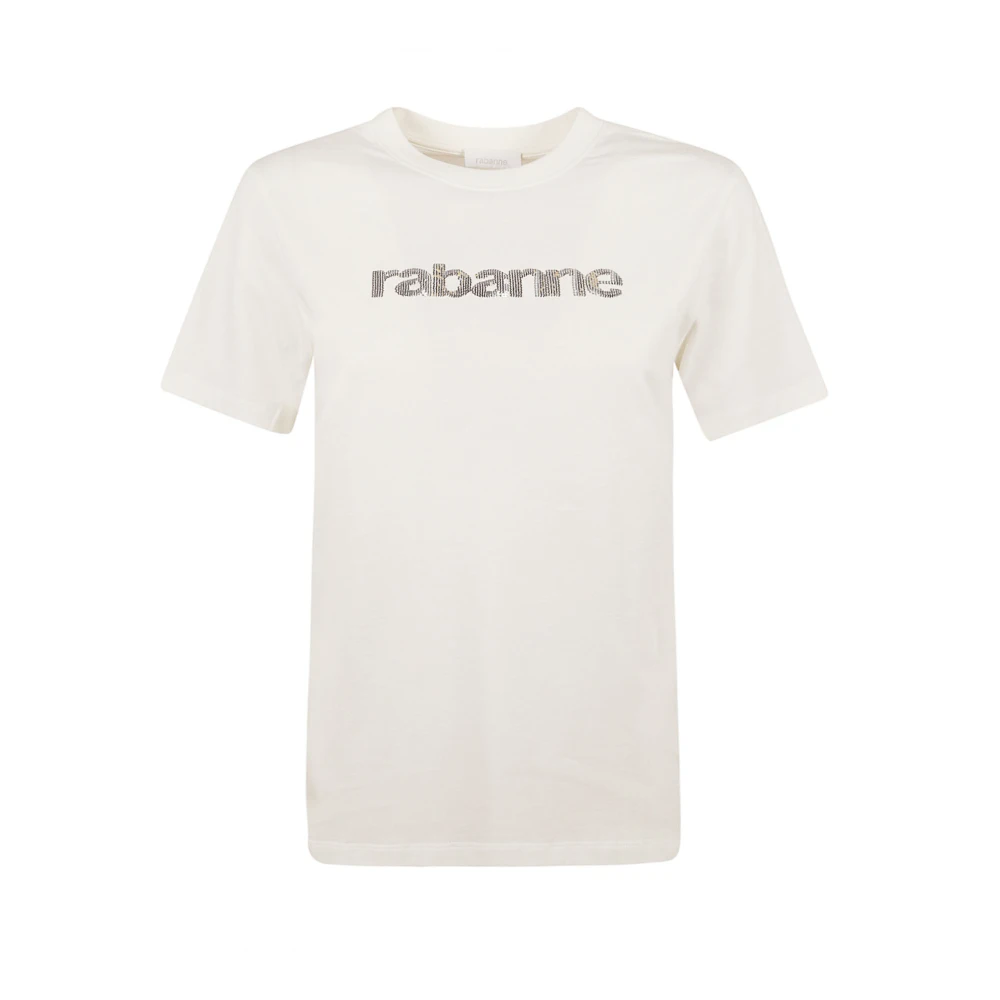 Rabanne Women's White T-Shirts, M, Coconut Milk T-Shirt & Polo