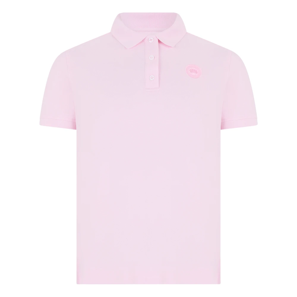 Canada Goose Women's Pink Almira Polo - Polo Shirts - S - Tops