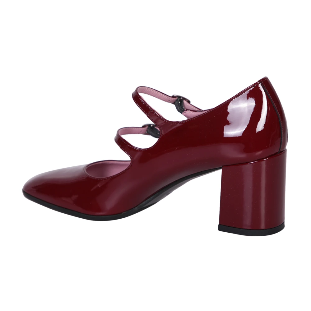 Carel Bordeaux Lakleren Pumps Red Dames