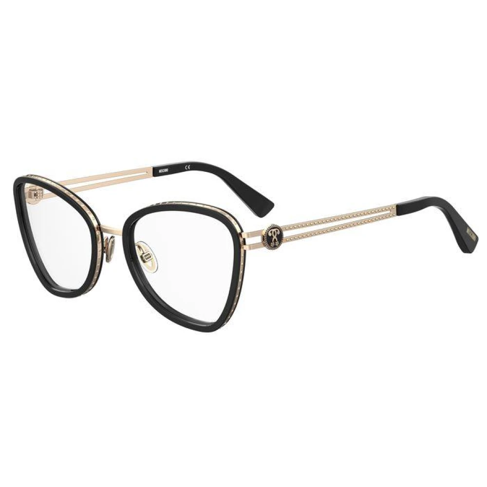 Moschino Stijlvolle Bril in Zwart Black Dames