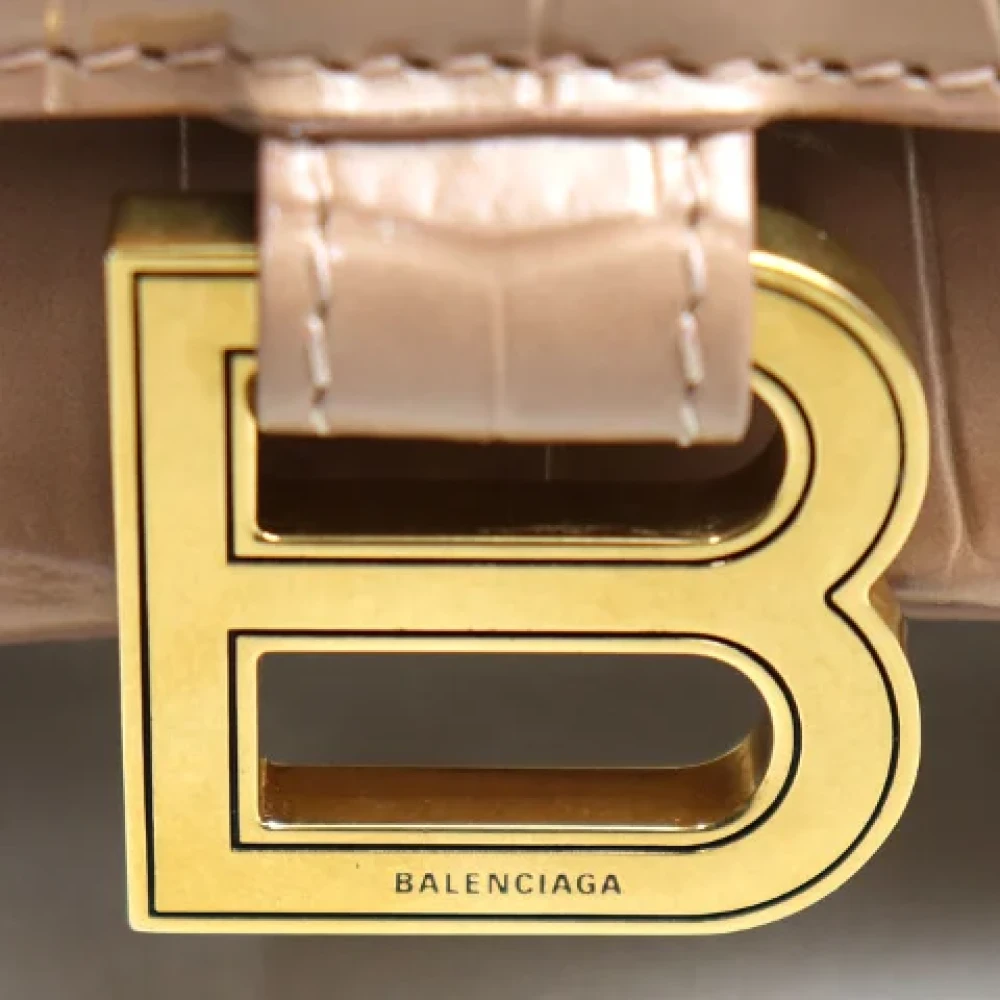 Balenciaga Vintage Pre-owned Leather balenciaga-bags Beige Dames