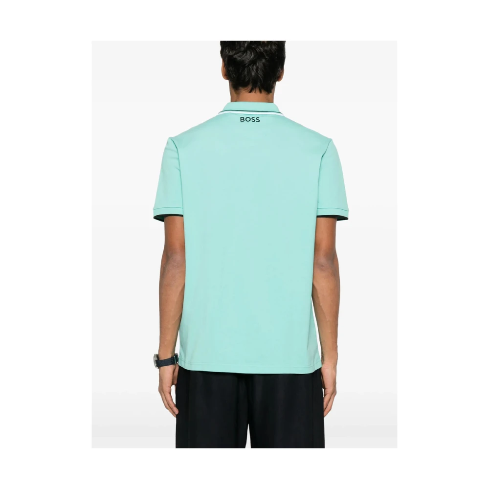 Hugo Boss Groene Aqua Korte Mouw Sweater Green Heren