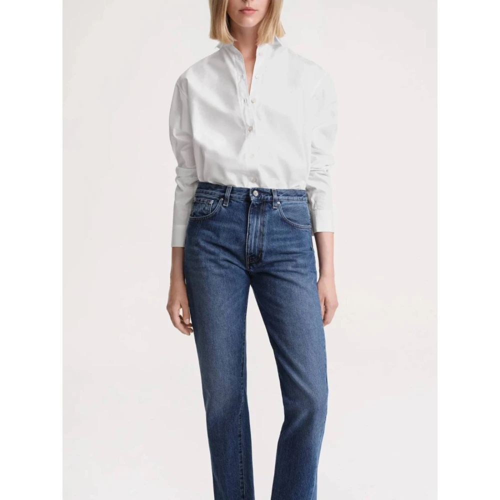 TotêMe Twisted Seam Denim Jeans Blue Dames
