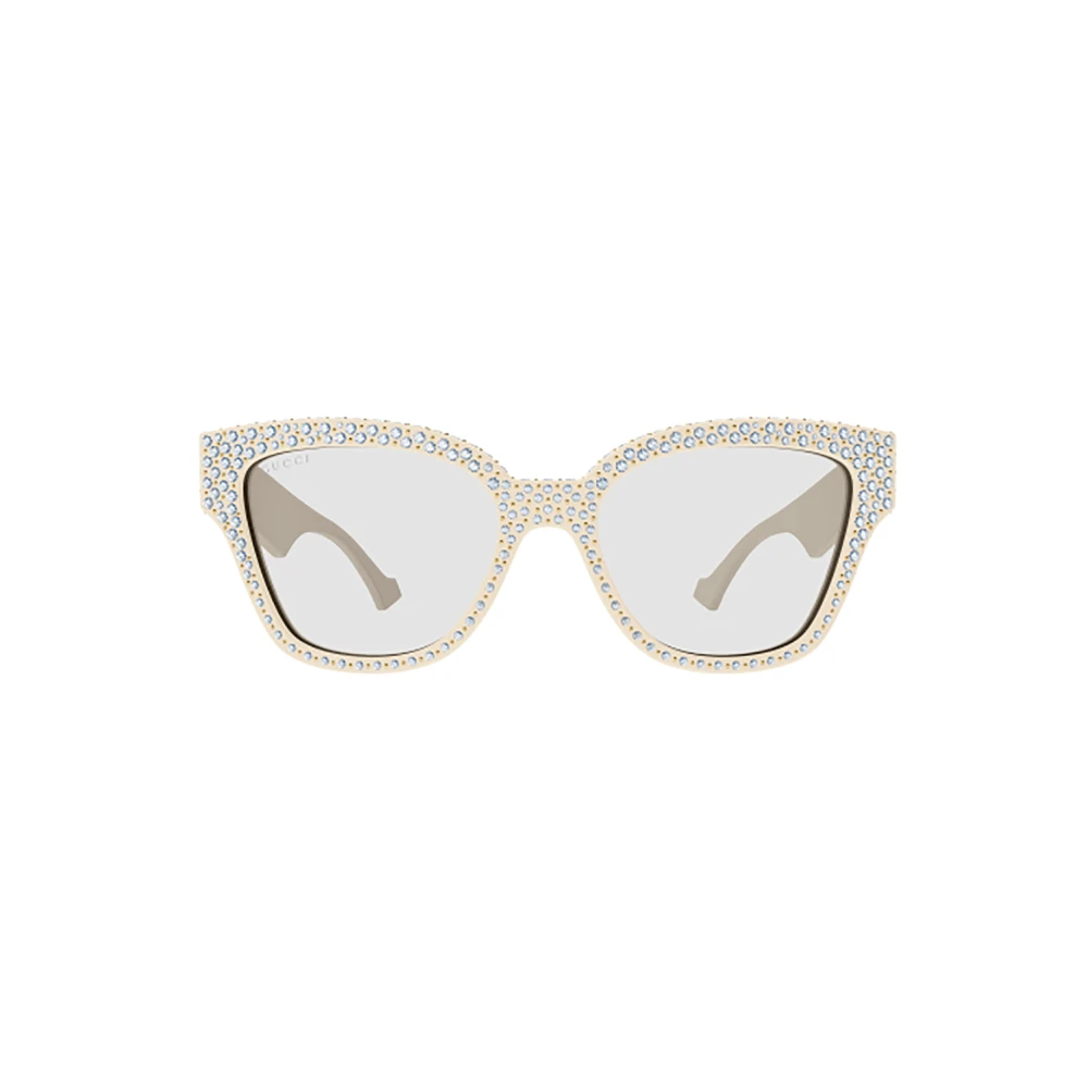 Gucci Witte zonnebril voor vrouwen White Dames