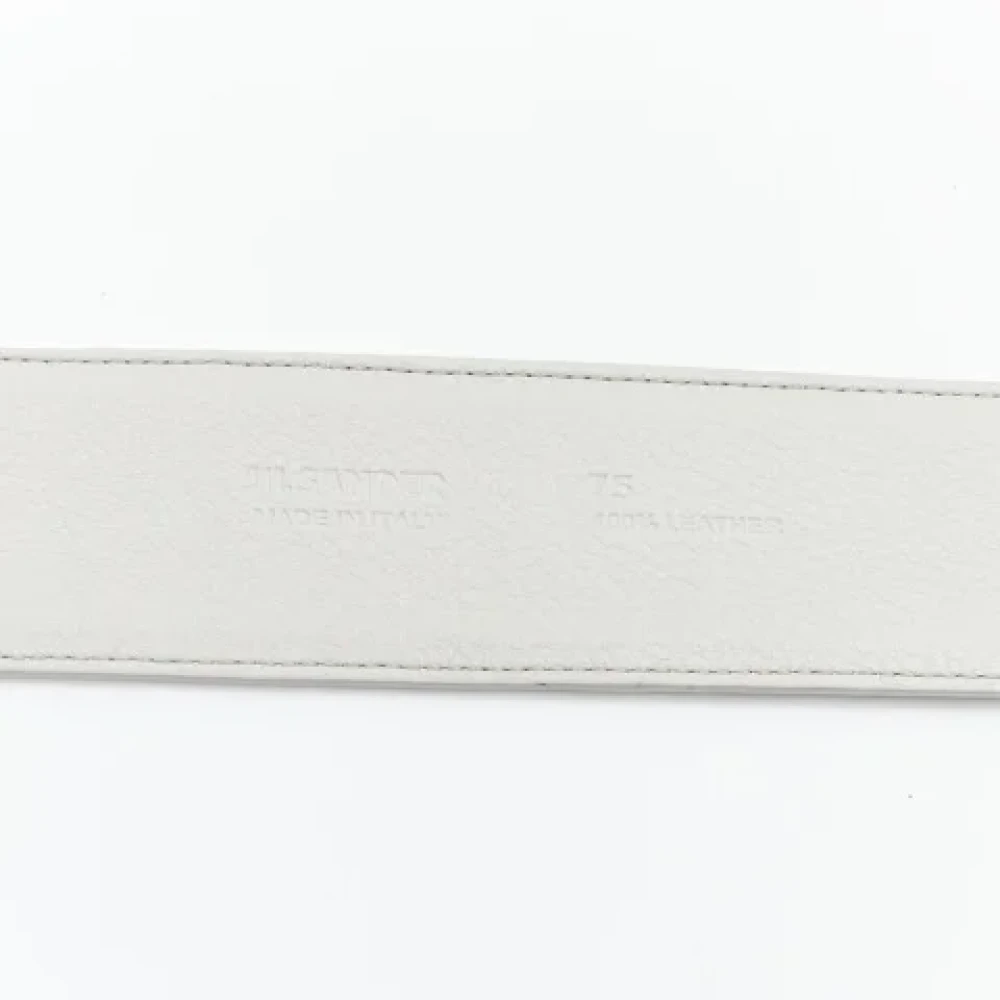 Jil Sander Pre-owned Leather belts Gray Dames