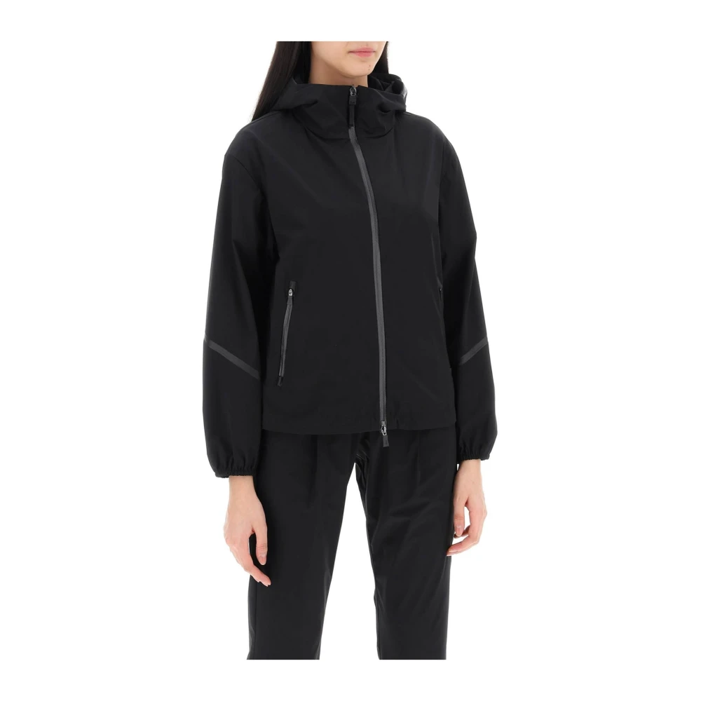 Herno Stijlvolle Waterdichte Jas voor Mannen Black Dames