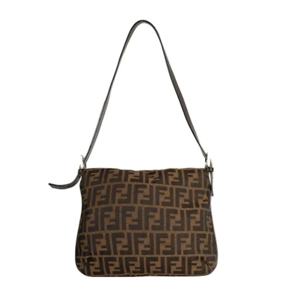 Fendi Vintage Pre-owned Canvas fendi-bags Brown Dames