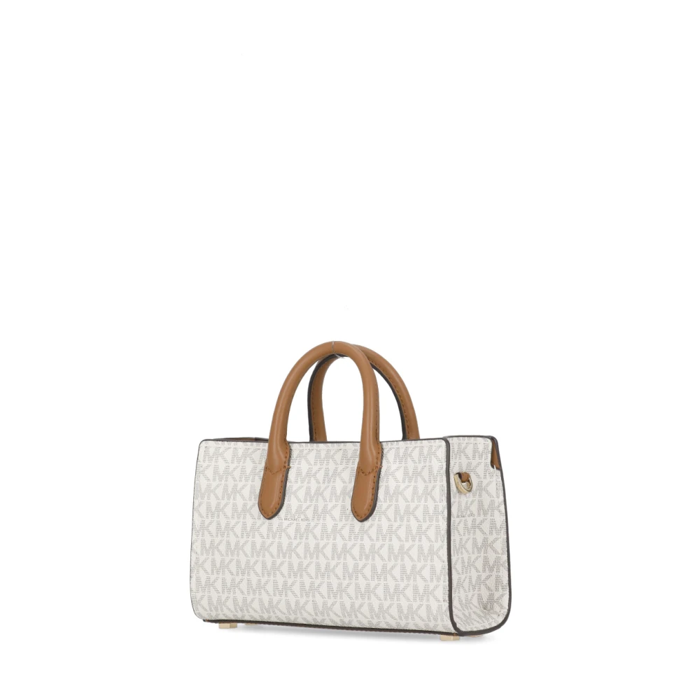 Michael Kors Ivoor Canvas Gecoate Tas Vrouw Beige Dames