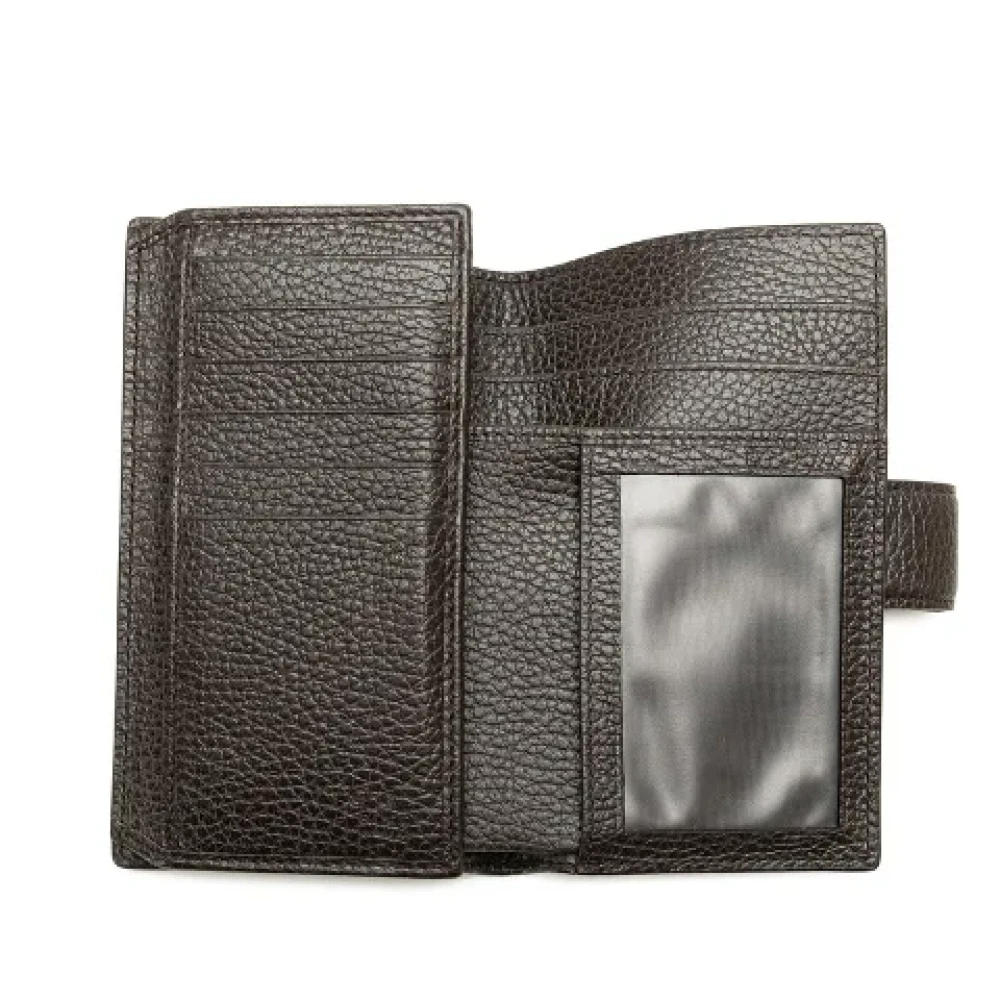 Gucci Vintage Pre-owned Leather wallets Brown Dames
