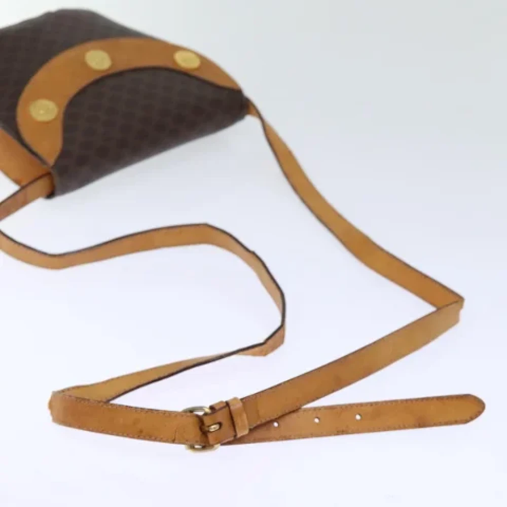Celine Vintage Pre-owned Leather shoulder-bags Brown Dames