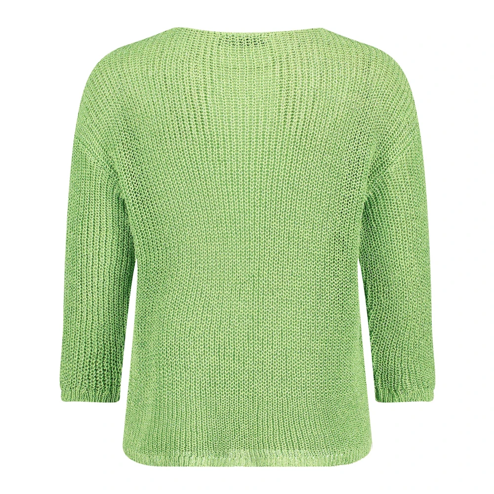 Betty Barclay Casual Ribgebreide Trui Green Dames