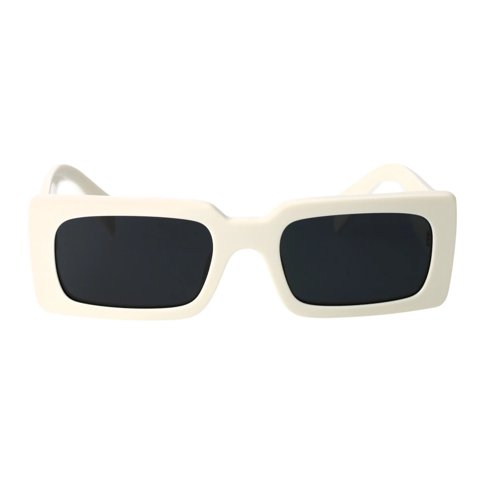 Prada Pillow Shape Sunglasses In White Acetate - Female - Sunglasses - White - 52 Mm - Accessories - Image 6