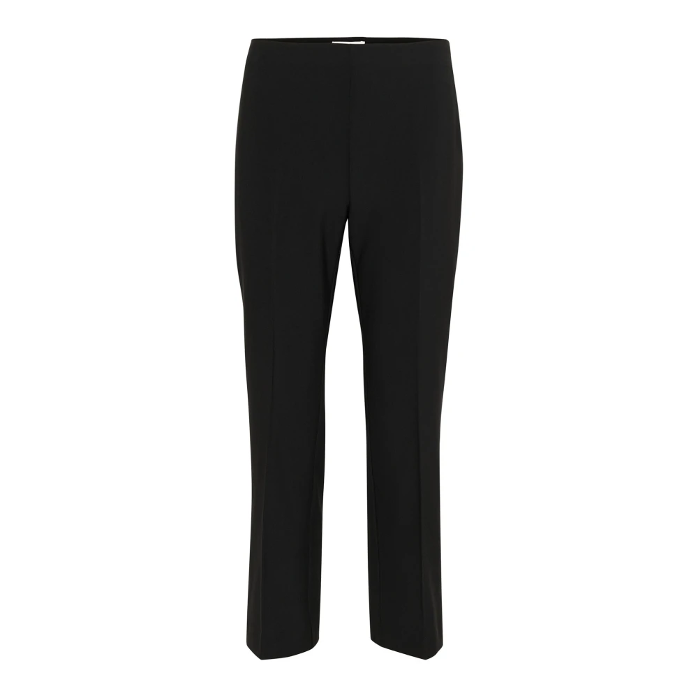 Part Two Zwarte Bootcut Cropped Broek Marissapw Black Dames