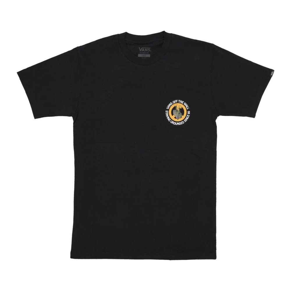 Vans Zwarte Tee met Logo Print Black Heren