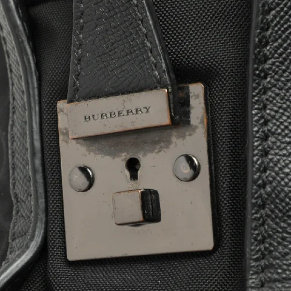 Burberry Vintage Pre-owned Leather handbags Black Dames