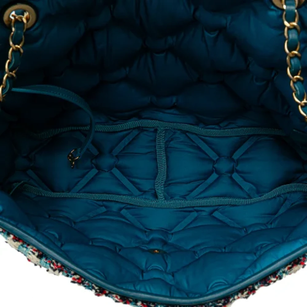 Chanel Vintage Pre-owned Fabric crossbody-bags Blue Dames
