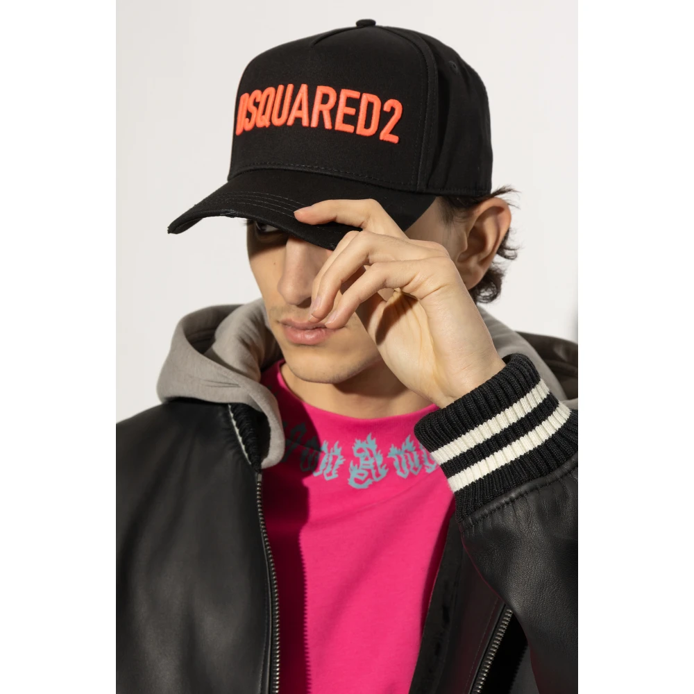 Dsquared2 Baseballpet Black Heren