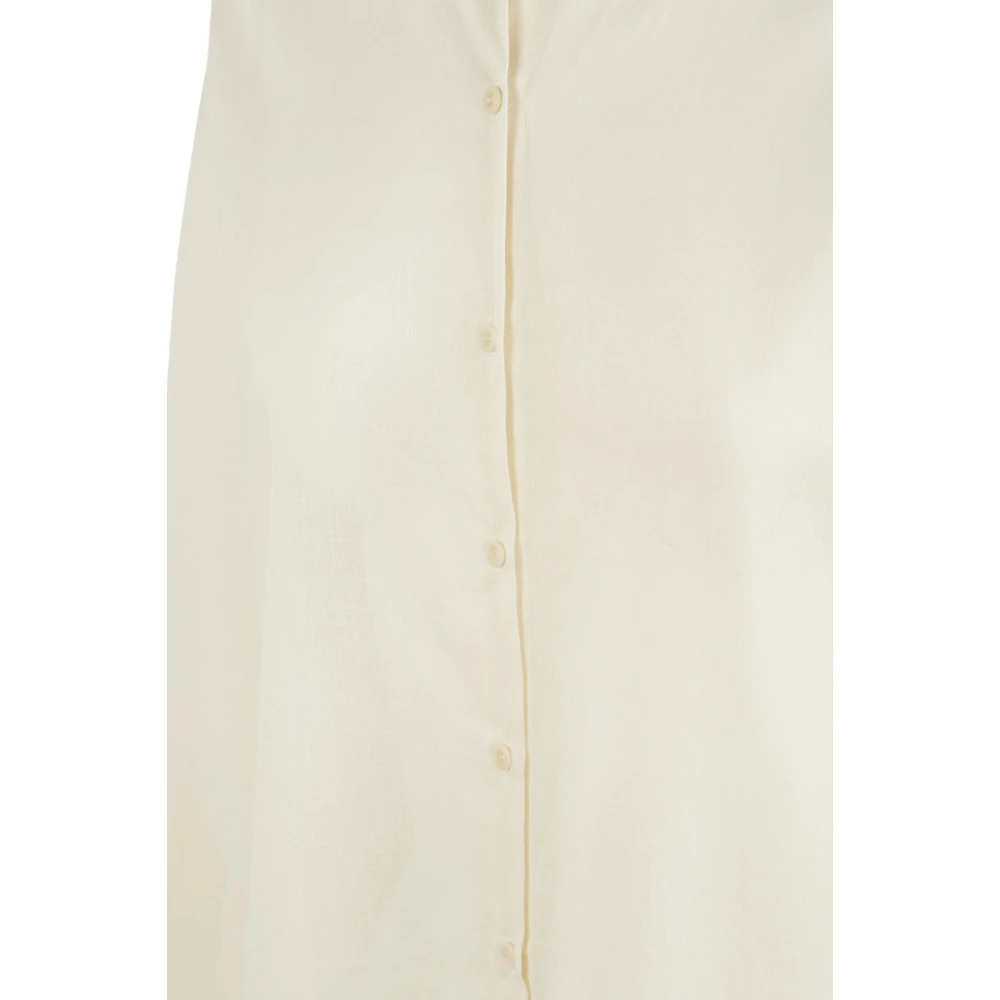 Cortana Heren Katoenen Overhemd Beige Dames