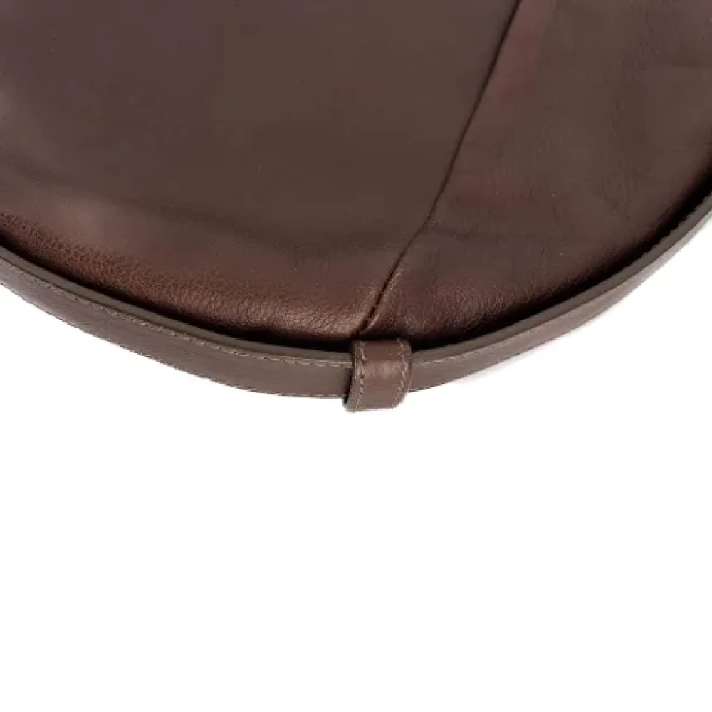 Yves Saint Laurent Vintage Pre-owned Leather handbags Brown Dames