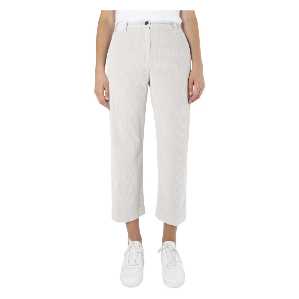 Nine In The Morning Cropped Trousers White Dames