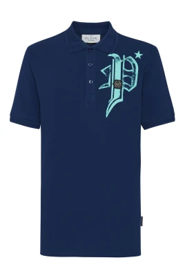Slim Fit Jersey Polo Shirt Skull&Bones