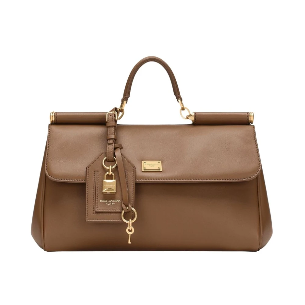 Dolce & Gabbana Women's Brown Handbags, One Size, Sicily Tote