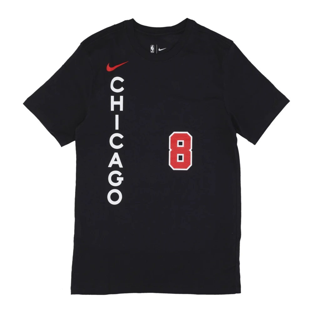 Nike Chicago Bulls NBA City Edition T-shirt Black Heren