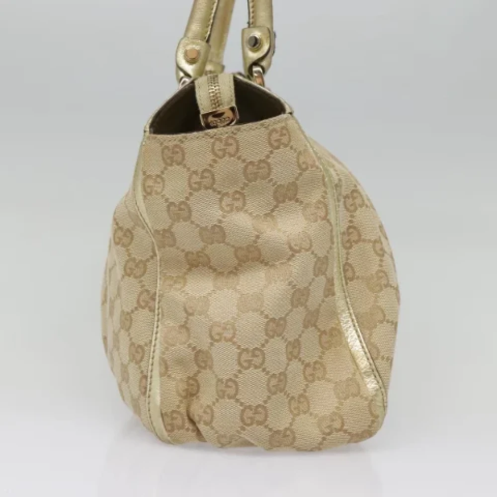 Gucci Vintage Pre-owned Canvas gucci-bags Beige Dames